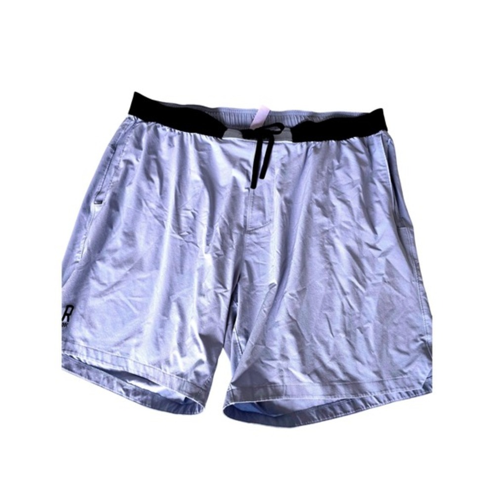 Rhone XL Mens Athletic Training Shorts Light Blue Elastic Waist 7 Inch Inseam